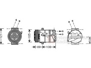 VAN WEZEL 3700K427 kompresorius, oro kondicionierius 
 Oro kondicionavimas -> Kompresorius/dalys
13139055, 24466993, 6854060, 6854061