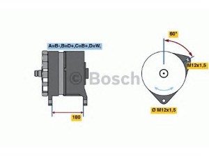 BOSCH 0 120 689 504 kintamosios srovės generatorius 
 Elektros įranga -> Kint. sr. generatorius/dalys -> Kintamosios srovės generatorius