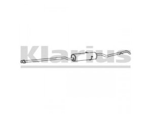 KLARIUS MZ360P galinis duslintuvas 
 Išmetimo sistema -> Duslintuvas
1684900721, 1684901221