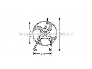 AVA QUALITY COOLING CN7538 ventiliatorius, radiatoriaus 
 Aušinimo sistema -> Oro aušinimas
1253C4