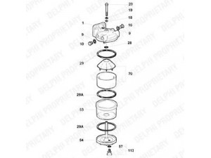 DELPHI 5836B120 kuro filtras
1695571M91, 3500230, 7810310, 836640098