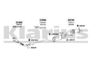 KLARIUS 361611E išmetimo sistema