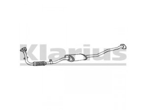 KLARIUS DN359E priekinis duslintuvas 
 Išmetimo sistema -> Duslintuvas
2001021G15, 2001021G19, 2001021G15