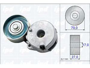 IPD 15-3807 įtempiklio svirtis, V formos rumbuotas diržas 
 Diržinė pavara -> V formos rumbuotas diržas/komplektas -> Įtempiklis
11955-JD20A, 11955-JD21A, 11 95 5JD 20A