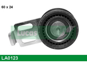 LUCAS ENGINE DRIVE LA0123 įtempiklio skriemulys, V formos rumbuotas diržas 
 Diržinė pavara -> V formos rumbuotas diržas/komplektas -> Įtempiklio skriemulys