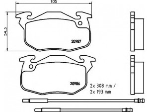HELLA 8DB 355 019-141 stabdžių trinkelių rinkinys, diskinis stabdys 
 Techninės priežiūros dalys -> Papildomas remontas
425091, 425092, 425102, 425120
