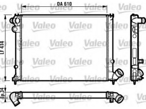 VALEO 731573 radiatorius, variklio aušinimas 
 Aušinimo sistema -> Radiatorius/alyvos aušintuvas -> Radiatorius/dalys
1330-16, 1330-71, 133016, 133071