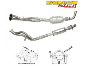 MAGNAFLOW 85836 katalizatoriaus keitiklis 
 Išmetimo sistema -> Katalizatoriaus keitiklis
858045, 858127, 858176