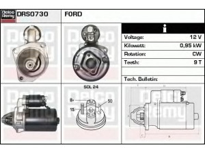 DELCO REMY DRS0730 starteris 
 Elektros įranga -> Starterio sistema -> Starteris
5024387, 78VB11000DA, 87VB11000BA