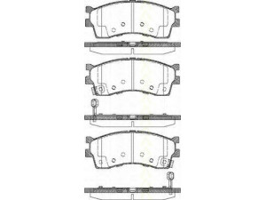 TRISCAN 8110 18011 stabdžių trinkelių rinkinys, diskinis stabdys 
 Techninės priežiūros dalys -> Papildomas remontas