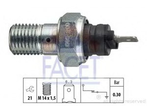 FACET 7.0003 alyvos slėgio jungiklis 
 Variklis -> Variklio elektra
4296603, 4444650, 82380085