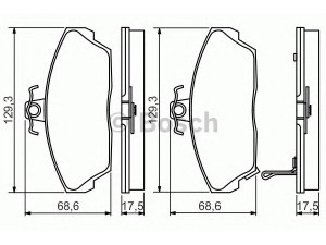 BOSCH 0 986 495 233 stabdžių trinkelių rinkinys, diskinis stabdys 
 Techninės priežiūros dalys -> Papildomas remontas
45022-S6D-E01, 45022-S6D-E50, 45022-S6D-E51