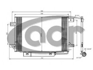 ACR 300666 kondensatorius, oro kondicionierius 
 Oro kondicionavimas -> Kondensatorius
1695000354, 1695000754, 1695001254