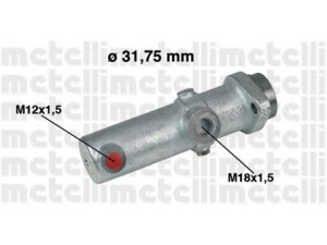 METELLI 05-0151 pagrindinis cilindras, stabdžiai
4804129