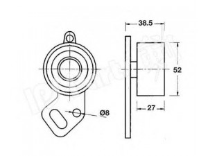IPS Parts ITB-6707 įtempiklis, paskirstymo diržas
13070-KA010