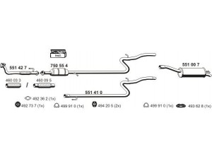 ERNST 120194 išmetimo sistema 
 Išmetimo sistema -> Išmetimo sistema, visa