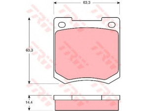 TRW GDB535 stabdžių trinkelių rinkinys, diskinis stabdys 
 Techninės priežiūros dalys -> Papildomas remontas
GBP109, GBP127, GBP201, GBP211