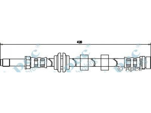 APEC braking HOS3277 stabdžių žarnelė 
 Stabdžių sistema -> Stabdžių žarnelės
1071938, 7067563, 93BB2078AD, 93BB2078AE