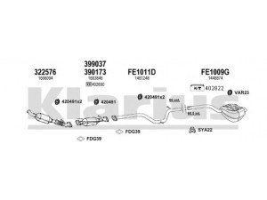 KLARIUS 362127U išmetimo sistema 
 Išmetimo sistema -> Išmetimo sistema, visa