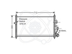 ELECTRO AUTO 30W0040 kondensatorius, oro kondicionierius 
 Oro kondicionavimas -> Kondensatorius
92100BN900