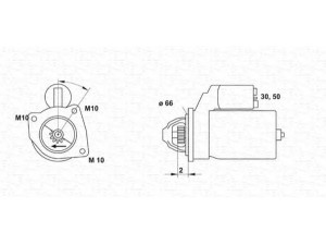 MAGNETI MARELLI 943253155010 starteris 
 Elektros įranga -> Starterio sistema -> Starteris
8602102