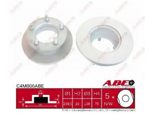 ABE C4M006ABE stabdžių diskas 
 Stabdžių sistema -> Diskinis stabdys -> Stabdžių diskas
631 420 03 72, 6314200372