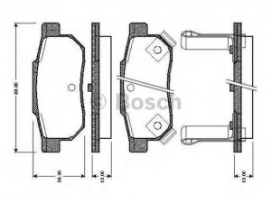 BOSCH 0 986 TB2 120 stabdžių trinkelių rinkinys, diskinis stabdys 
 Techninės priežiūros dalys -> Papildomas remontas
06022-SP8-000, 06430-SAA-J50, 43022-S04-000