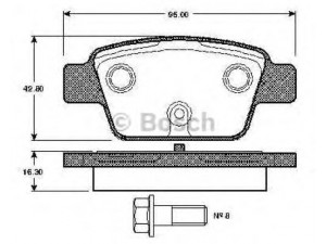 BOSCH 0 986 TB2 837 stabdžių trinkelių rinkinys, diskinis stabdys 
 Techninės priežiūros dalys -> Papildomas remontas
77362271, 77362768, 77363518, 77364590