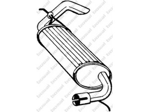 BOSAL 211-403 galinis duslintuvas 
 Išmetimo sistema -> Duslintuvas
WCG000032, WDC000030, WDC000031
