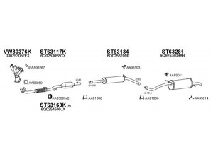 VENEPORTE 630189 išmetimo sistema 
 Išmetimo sistema -> Išmetimo sistema, visa