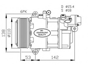 NRF 32184 kompresorius, oro kondicionierius 
 Oro kondicionavimas -> Kompresorius/dalys
64509182795, 64526908660, 64526918751