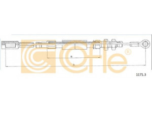 COFLE 1171.3 trosas, stovėjimo stabdys 
 Stabdžių sistema -> Valdymo svirtys/trosai
4359202, 474552, ZF4359202