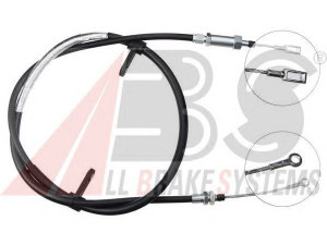 A.B.S. K10041 trosas, stovėjimo stabdys 
 Stabdžių sistema -> Valdymo svirtys/trosai
4745.Z9, 4746.47, 1341023080, 1359245080