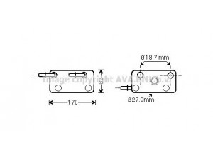 AVA QUALITY COOLING BW3347 alyvos aušintuvas, automatinė transmisija 
 Transmisija -> Automatinė pavarų dėžė -> Radiatorius
17227551636, 7551636