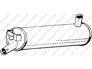 BOSAL 235-877 vidurinis duslintuvas 
 Išmetimo sistema -> Duslintuvas
678548, 679429