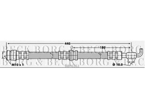 BORG & BECK BBH6363 stabdžių žarnelė 
 Stabdžių sistema -> Stabdžių žarnelės
B09243980
