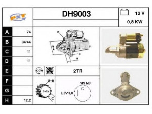 SNRA DH9003 starteris