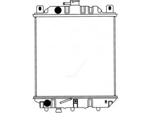 SAKURA  Automotive 1080-0101 radiatorius, variklio aušinimas