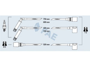 FAE 83800 uždegimo laido komplektas 
 Kibirkšties / kaitinamasis uždegimas -> Uždegimo laidai/jungtys
1612492, 1612495, 1612498, 1612499