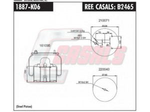 CASALS B2465 dėklas, pneumatinė pakaba 
 Pakaba -> Pneumatinė pakaba
1141525, 1154761