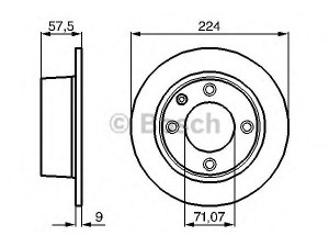 BOSCH 0 986 478 604 stabdžių diskas 
 Stabdžių sistema -> Diskinis stabdys -> Stabdžių diskas
95 667 811, 95 667 811
