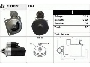 EDR 911220 starteris
110529, 2022506, 2022507, 4169093