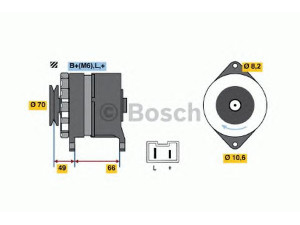 BOSCH 0 986 034 801 kintamosios srovės generatorius 
 Elektros įranga -> Kint. sr. generatorius/dalys -> Kintamosios srovės generatorius
77 00 751 442, 77 00 773 470, 77 01 499 208