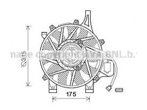 AVA QUALITY COOLING OL7536 ventiliatorius, radiatoriaus 
 Aušinimo sistema -> Oro aušinimas
1341196, 1341338, 09129966, 9129966