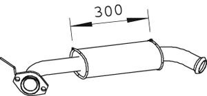 DINEX 66316 priekinis duslintuvas 
 Išmetimo sistema -> Duslintuvas
6006004627