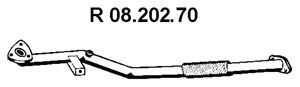 EBERSPÄCHER 08.202.70 priekinis duslintuvas 
 Išmetimo sistema -> Duslintuvas
8 58 164