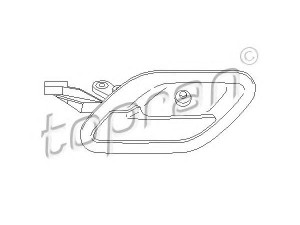 TOPRAN 501 493 durų rankenėlė 
 Užrakinimo sistema -> Rankenėlės
5121 8 226 049, 8 226 049