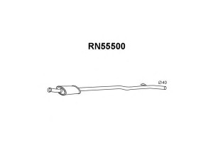 VENEPORTE RN55500 priekinis duslintuvas 
 Išmetimo sistema -> Duslintuvas
7700418570