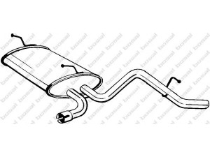 BOSAL 141-007 galinis duslintuvas 
 Išmetimo sistema -> Duslintuvas
96318319, 96323045, 96323076