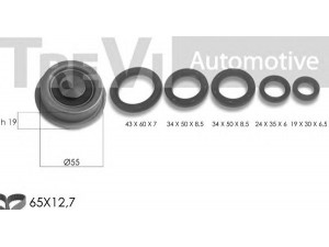 TREVI AUTOMOTIVE KD1432S paskirstymo diržo komplektas 
 Techninės priežiūros dalys -> Papildomas remontas